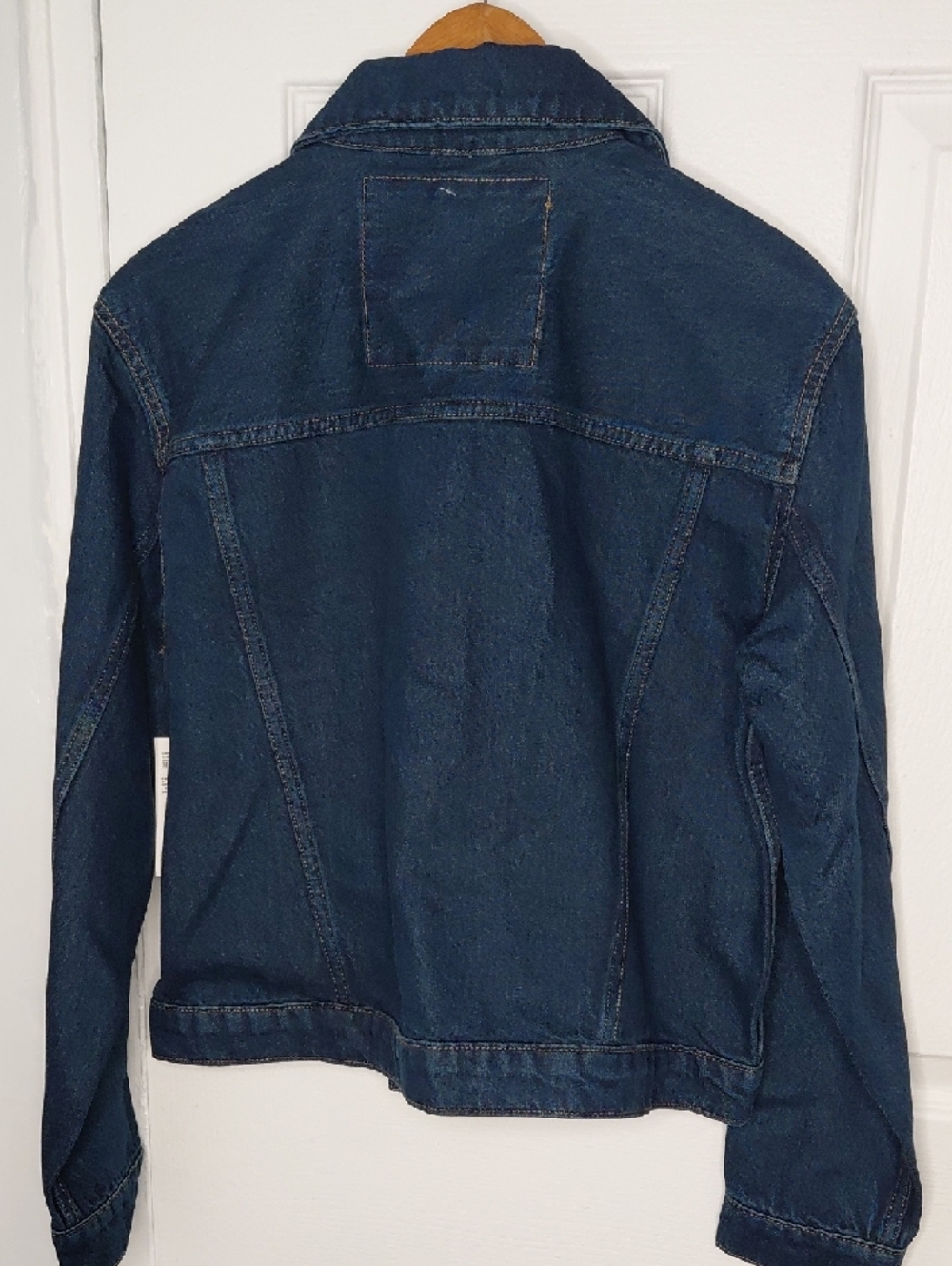 Michael Kors Indigo Denim Jacket with Gold Buttons - Picture 7 of 7